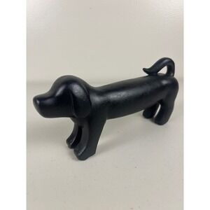 Dachshund Wiener Dog Doxen Doxie Black Dog Figurine Animal Statue Decor Accent